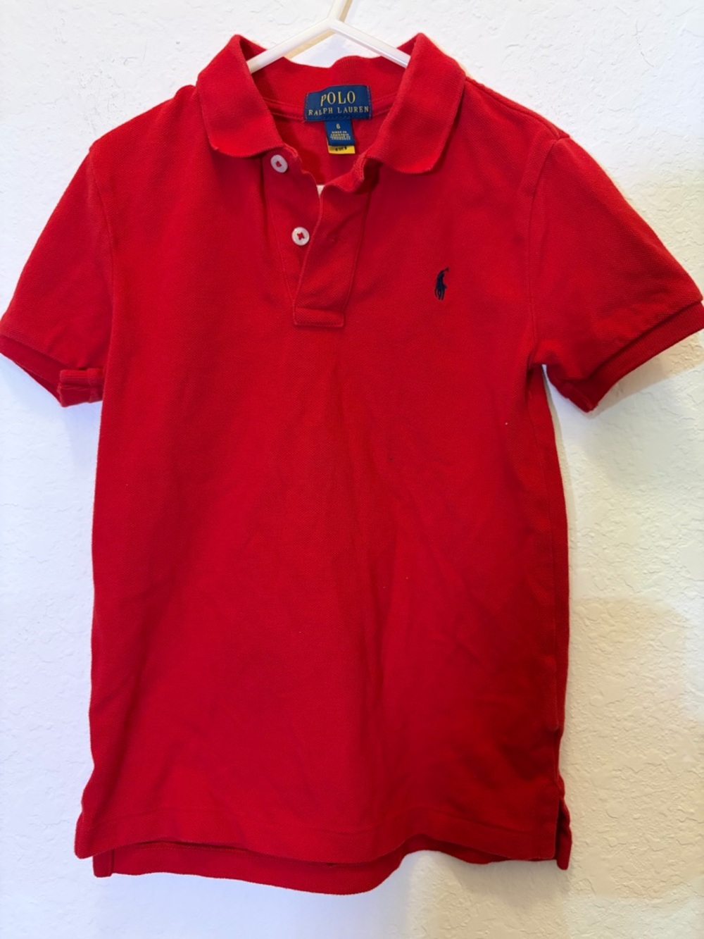 Polo by Ralph Lauren Red Polo with Navy Pony